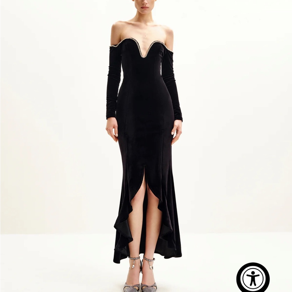 Elegant Black Off-Shoulder Dress